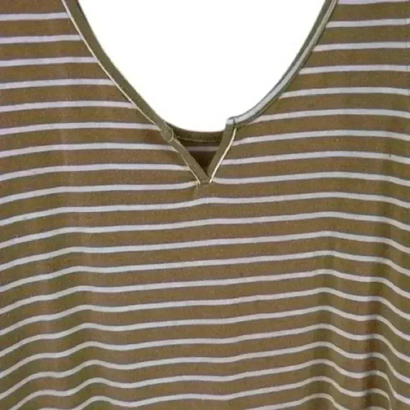 American Eagle Women's Striped yellow/gold and white Bodysuit Multicolor Size M - Picture 2 of 8